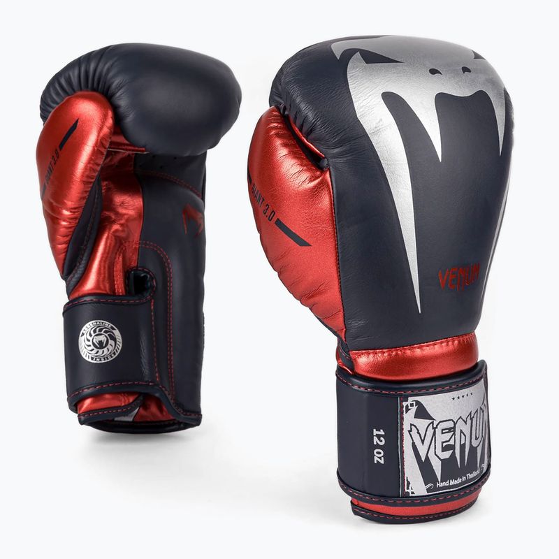 Rękawice bokserskie Venum Giant 3.0 navy blue/red 2