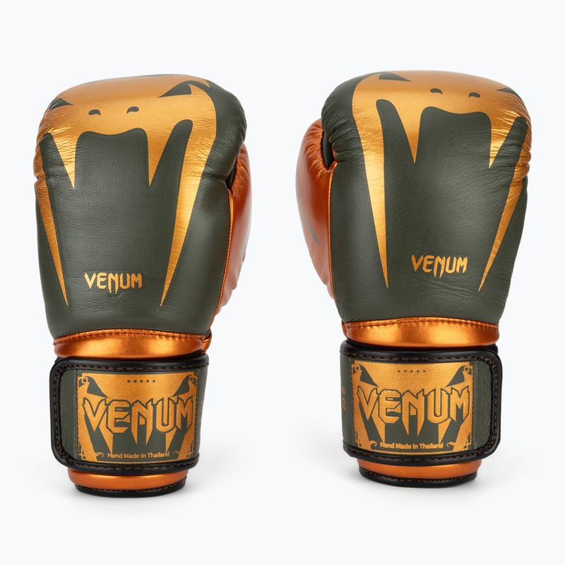 Rękawice bokserskie Venum Giant 3.0 khaki/bronze 2