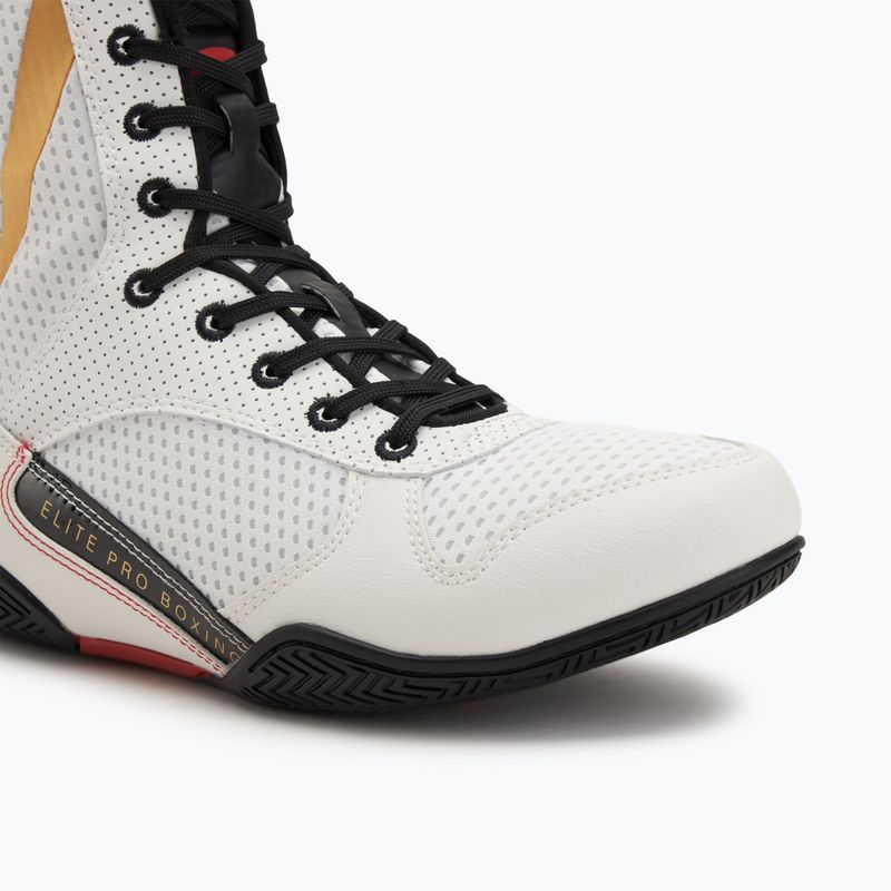 Buty bokserskie Venum Elite Boxing ice/gold logo 7
