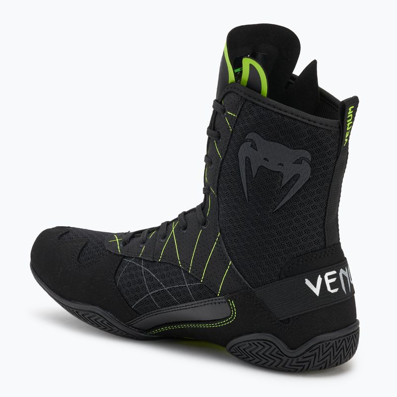 Buty bokserkie męskie Venum Training Camp 4.0 Boxing black/neo green 2