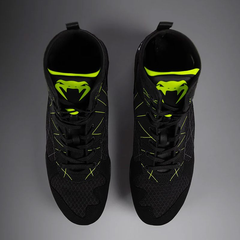 Buty bokserkie męskie Venum Training Camp 4.0 Boxing black/neo green 12