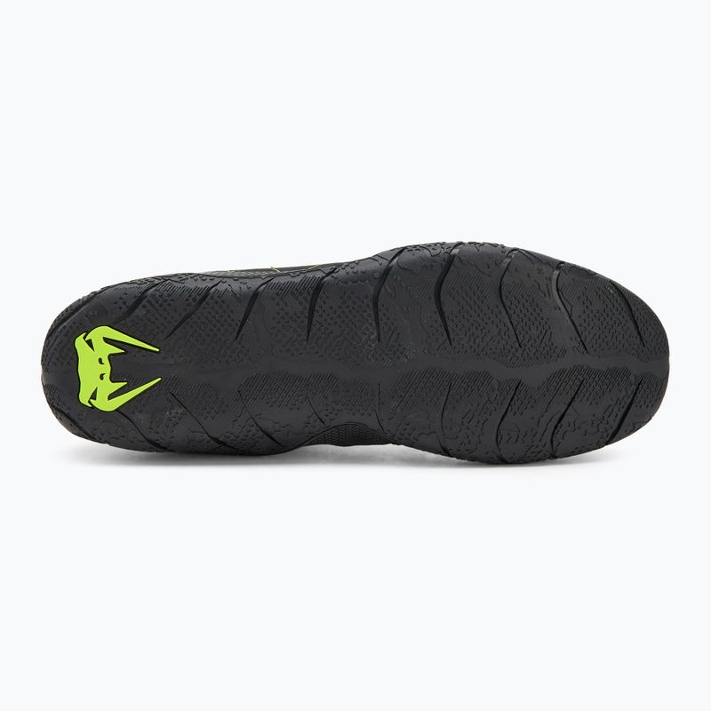 Buty bokserskie męskie Venum Training Camp 4.0 Wrestling black/neo green 4