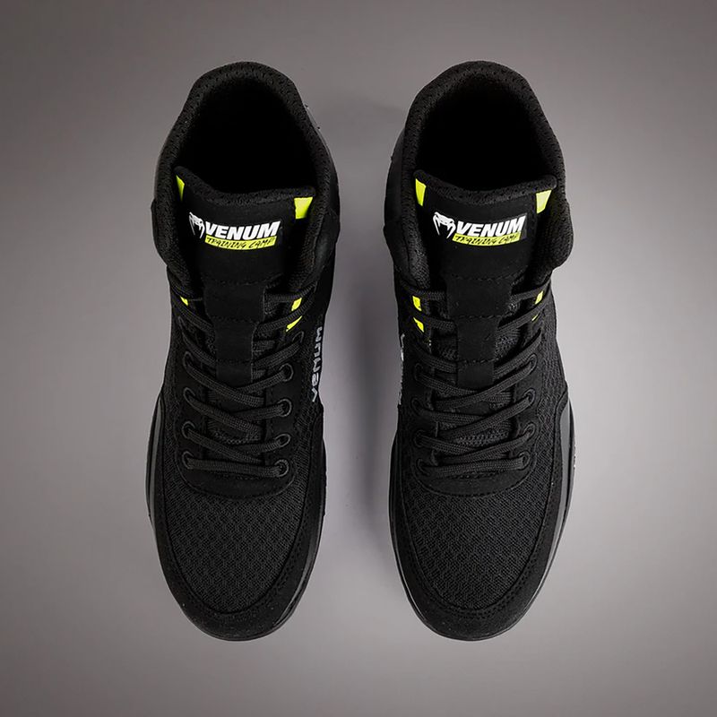 Buty bokserskie męskie Venum Training Camp 4.0 Wrestling black/neo green 6