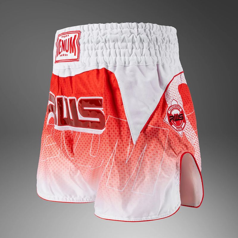 Spodenki treningowe męskie Venum x RWS 2.0 Muay Thai white/red 3