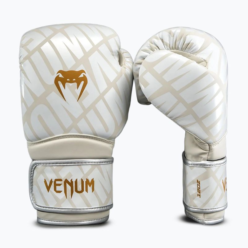 Rękawice bokserskie Venum Contender 1.5XT Boxing light beige/white cream