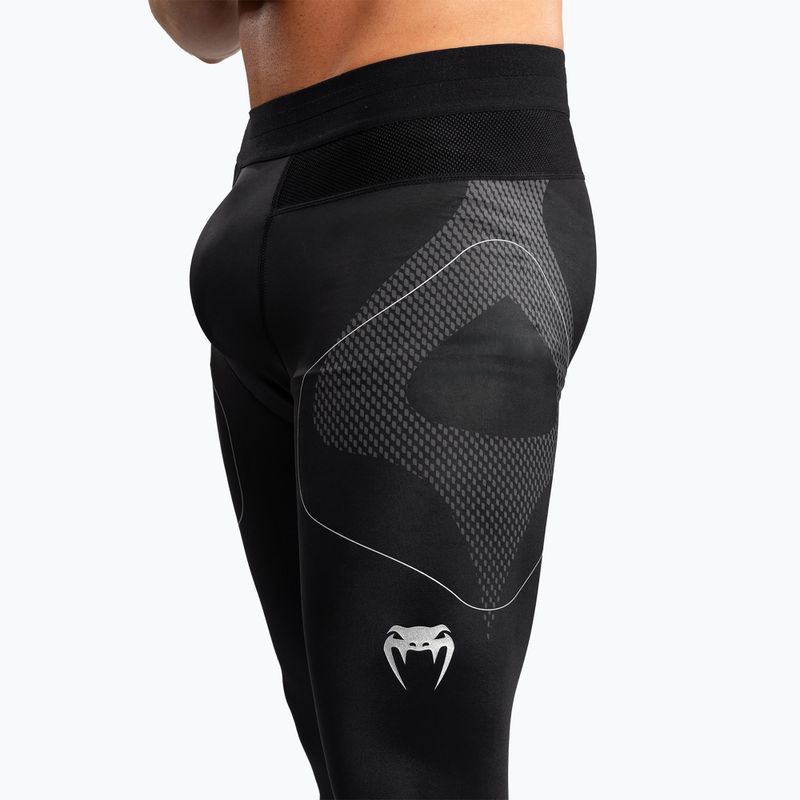 Legginsy treningowe męskie Venum Nexus Spats black/silver 6