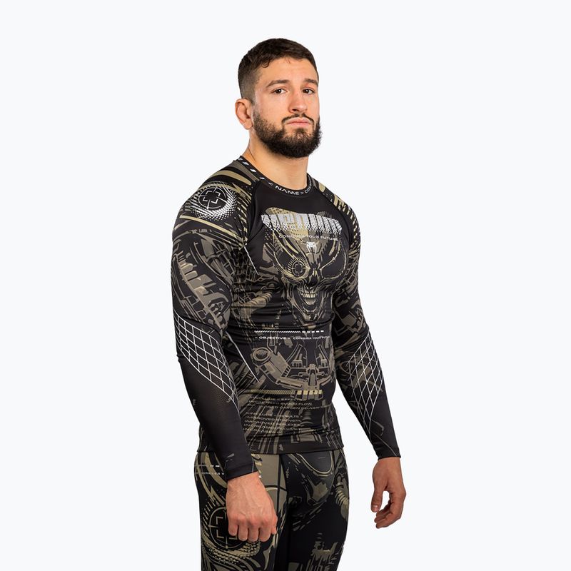 Rashguard longsleeve męski Venum Invader black/sand 3