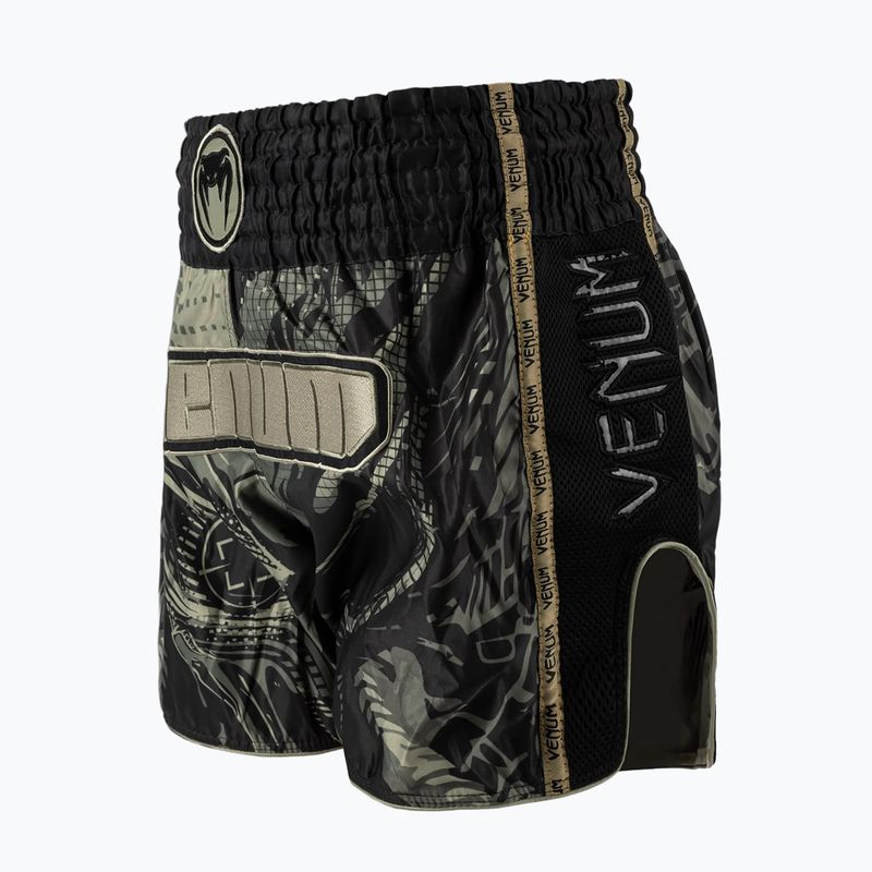 Spodenki treningowe męskie Venum Invader Muay Thai black/sand 3