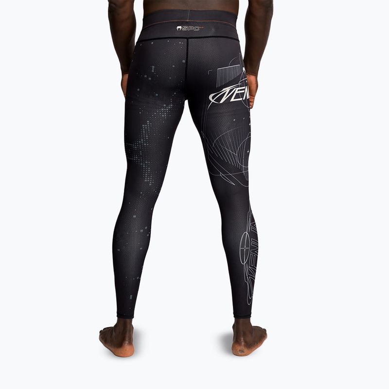 Legginsy treningowe męskie Venum Eclipse Spats black/ivort 3