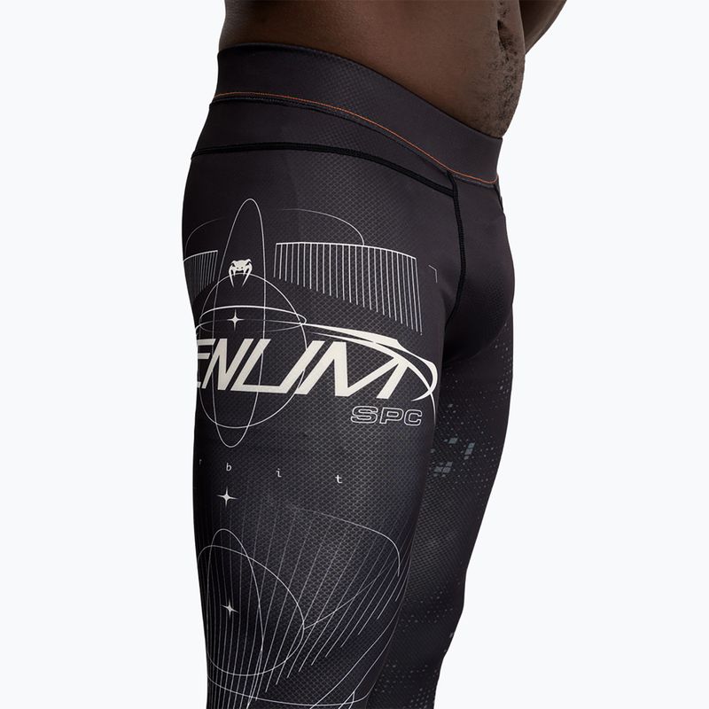 Legginsy treningowe męskie Venum Eclipse Spats black/ivort 7
