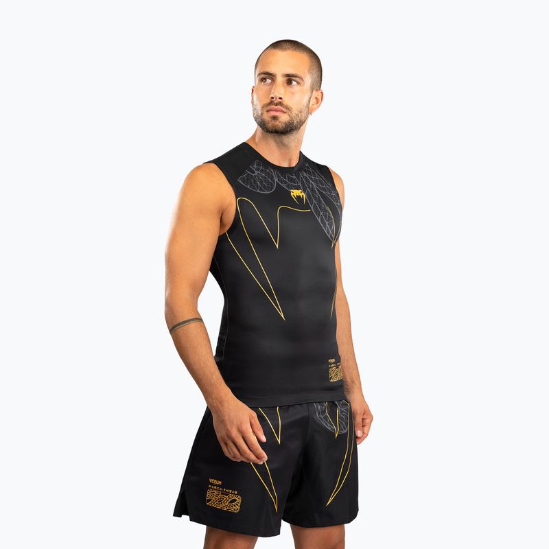 Rashguard męski Venum Serpenti Rashguards Sleeveless black/silver/gold 3