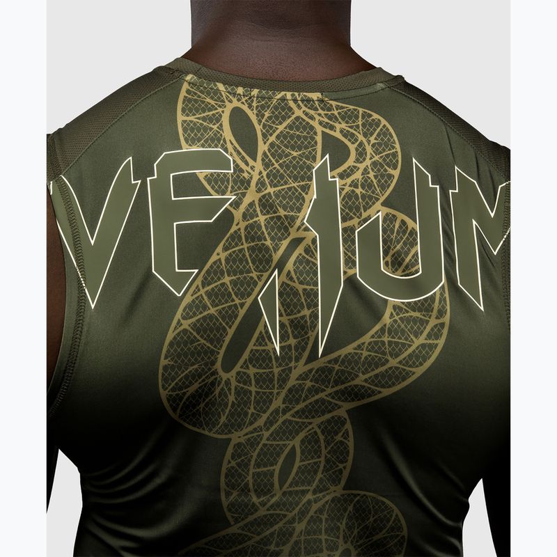 Rashguard męski Venum Serpenti Rashguards Sleeveless kaki/bronze/ivory 6