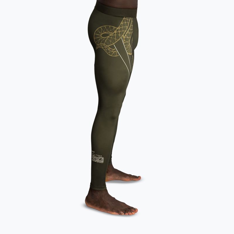 Legginsy treningowe męskie Venum Serpenti Spats khaki/bronze/ivory 5
