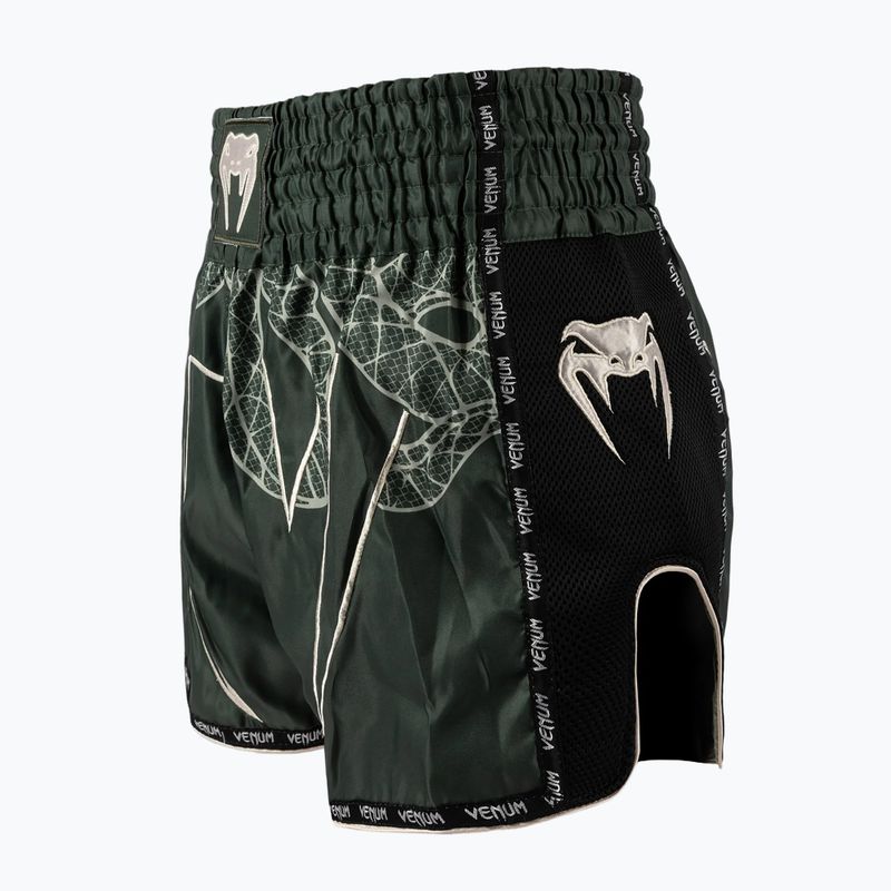 Spodenki treningowe męskie Venum Serpenti Muay Thai khaki/bronze/ivory 3