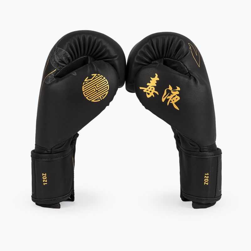 Rękawice bokserskie Venum Serpenti Boxing black/silver/gold 2