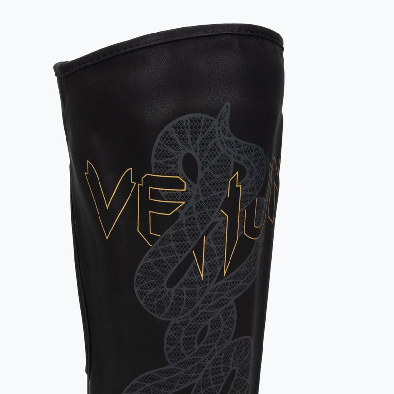 Ochraniacze piszczeli i stóp Venum Serpenti black/silver/gold 6