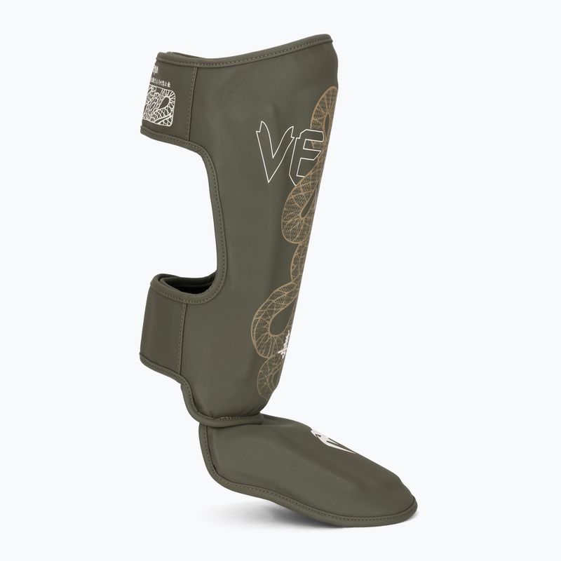 Ochraniacze piszczeli i stóp Venum Serpenti khaki/bronze/ivory 2