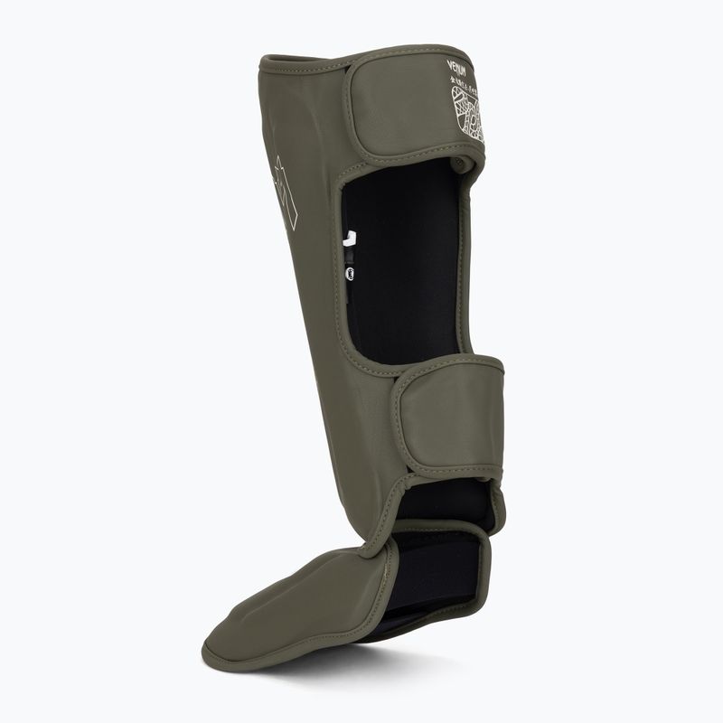 Ochraniacze piszczeli i stóp Venum Serpenti khaki/bronze/ivory 3