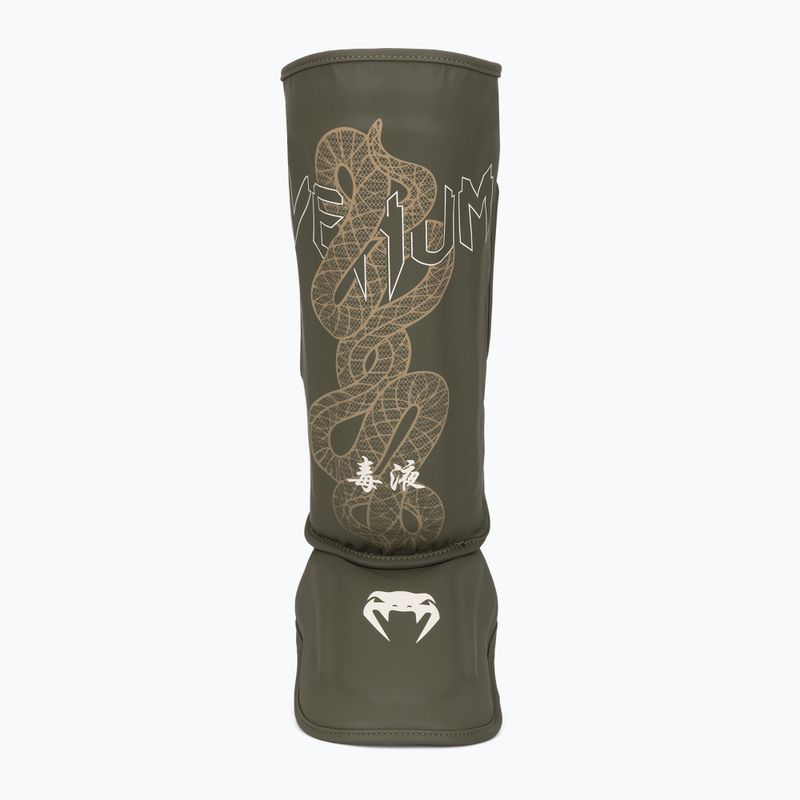 Ochraniacze piszczeli i stóp Venum Serpenti khaki/bronze/ivory 4
