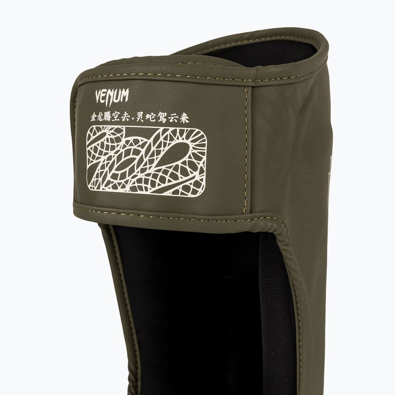 Ochraniacze piszczeli i stóp Venum Serpenti khaki/bronze/ivory 4