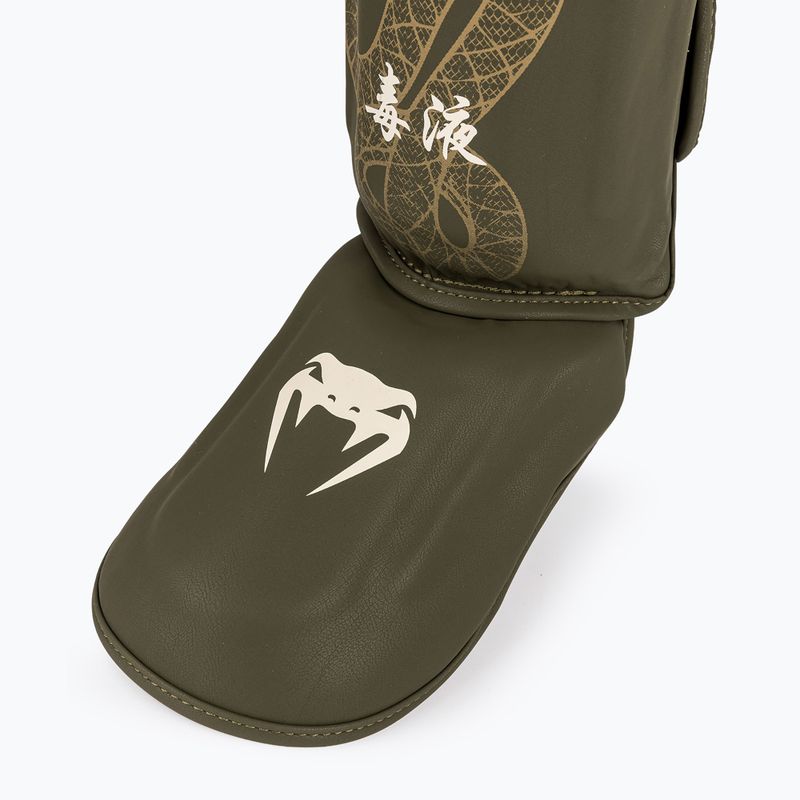 Ochraniacze piszczeli i stóp Venum Serpenti khaki/bronze/ivory 5