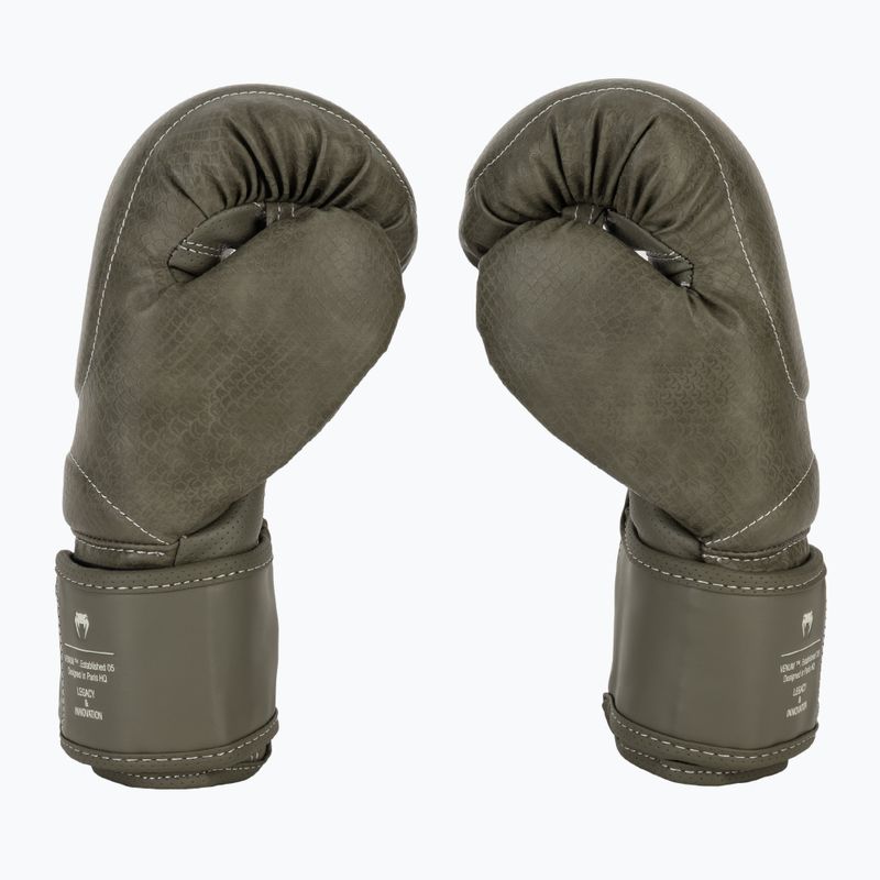 Rękawice bokserskie Venum Impact Evo Scales Boxing army green 4