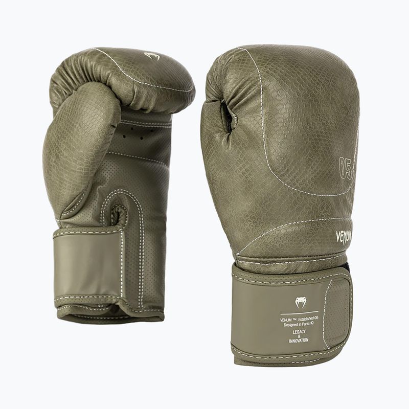 Rękawice bokserskie Venum Impact Evo Scales Boxing army green 3