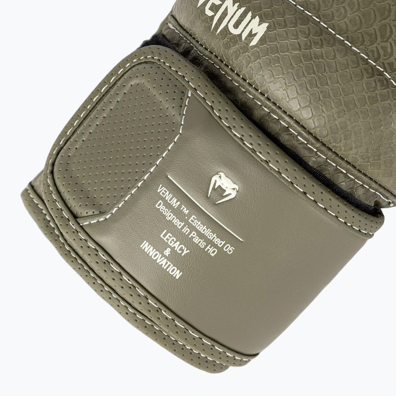 Rękawice bokserskie Venum Impact Evo Scales Boxing army green 7