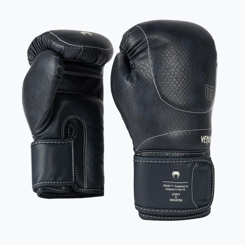 Rękawice bokserskie Venum Impact Evo Scales Boxing midnight blue 4