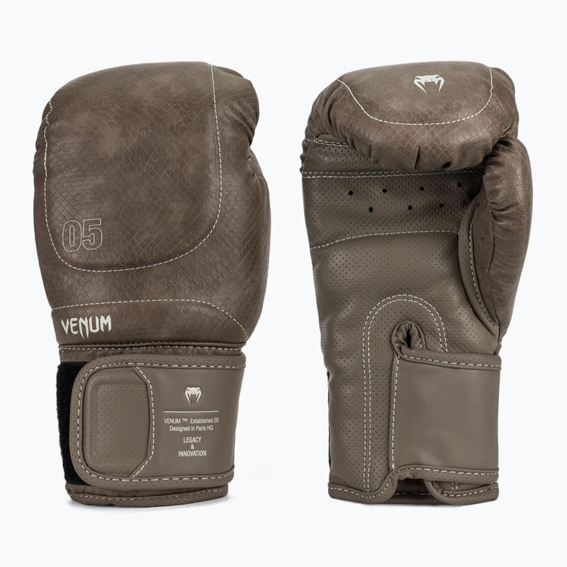 Rękawice bokserskie Venum Impact Evo Scales Boxing brown