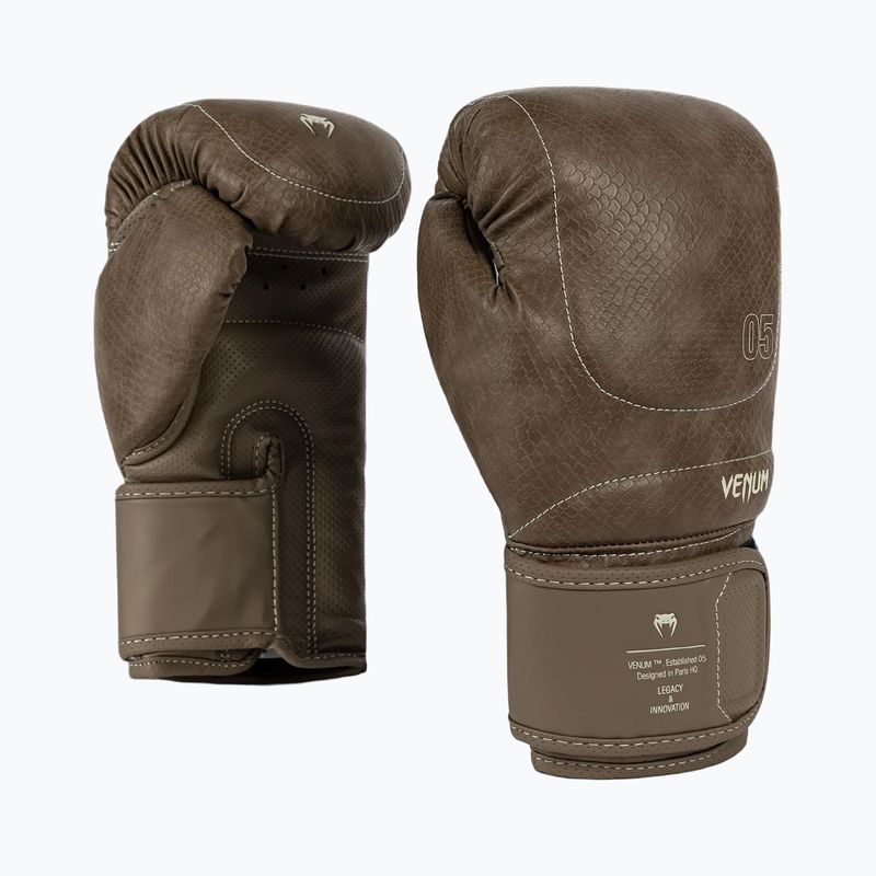 Rękawice bokserskie Venum Impact Evo Scales Boxing brown 4