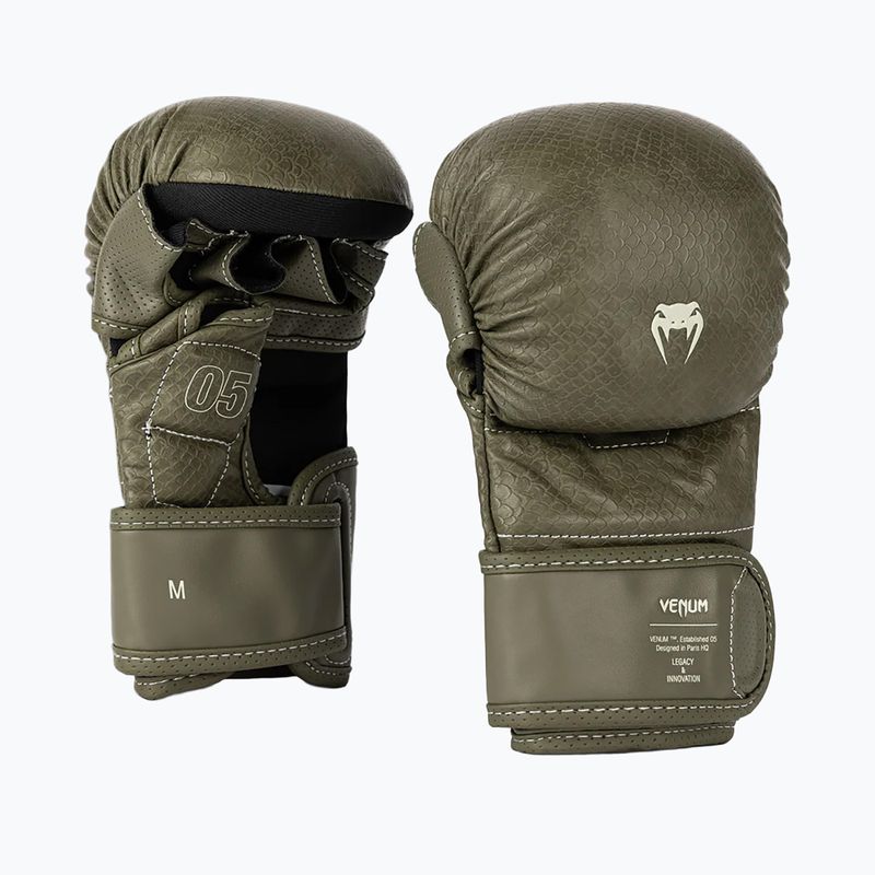 Rękawice sparringowe MMA Venum Impact Evo Scales MMA army green 3