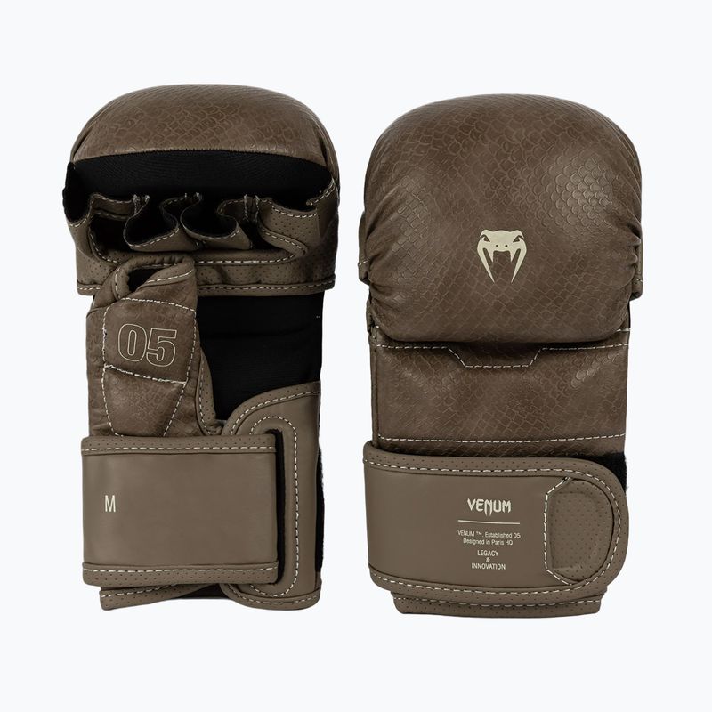 Rękawice sparringowe MMA Venum Impact Evo Scales MMA brown 2