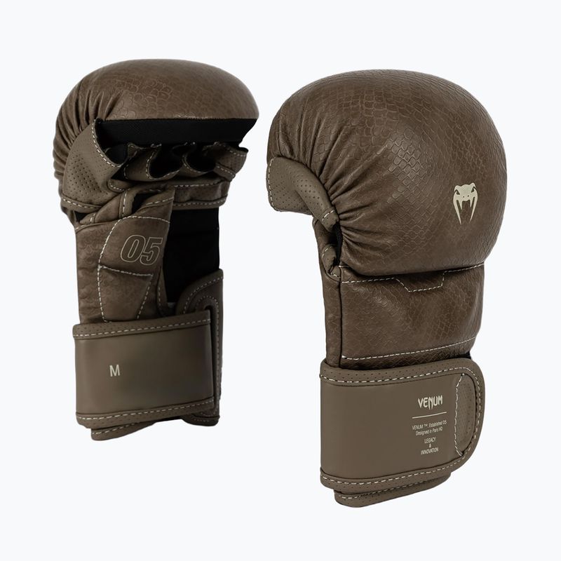 Rękawice sparringowe MMA Venum Impact Evo Scales MMA brown 3