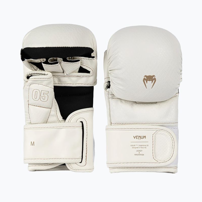 Rękawice sparringowe MMA Venum Impact Evo Scales MMA ivory 2