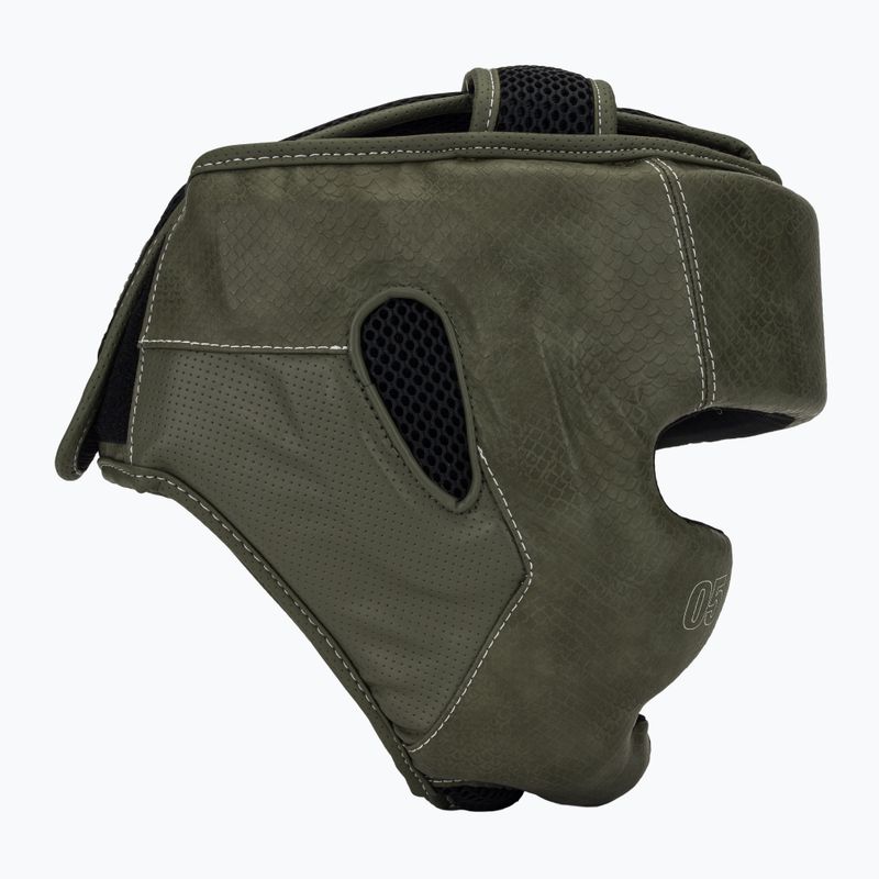 Kask bokserski Venum Impact Evo Scales Headgear army green 2