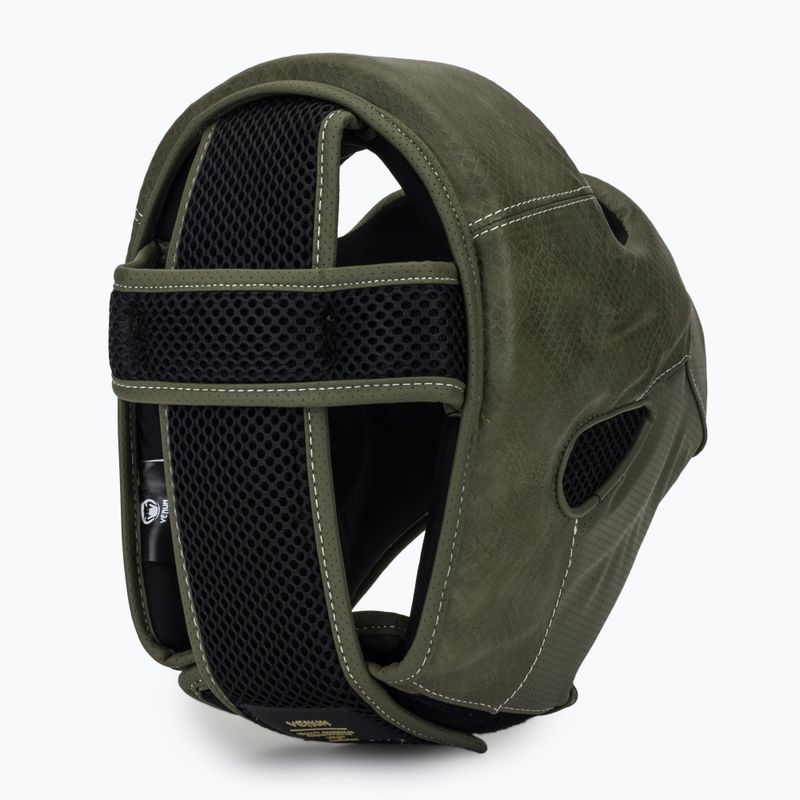 Kask bokserski Venum Impact Evo Scales Headgear army green 6