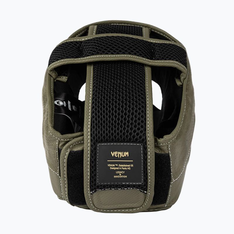 Kask bokserski Venum Impact Evo Scales Headgear army green 2
