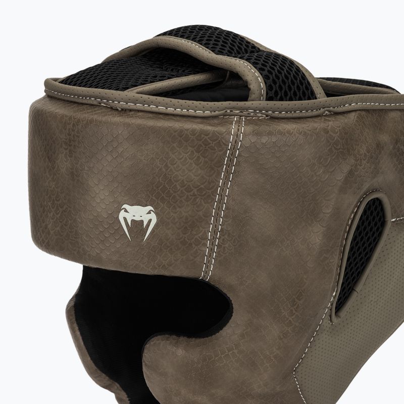 Kask bokserski Venum Impact Evo Scales Headgear brown 4