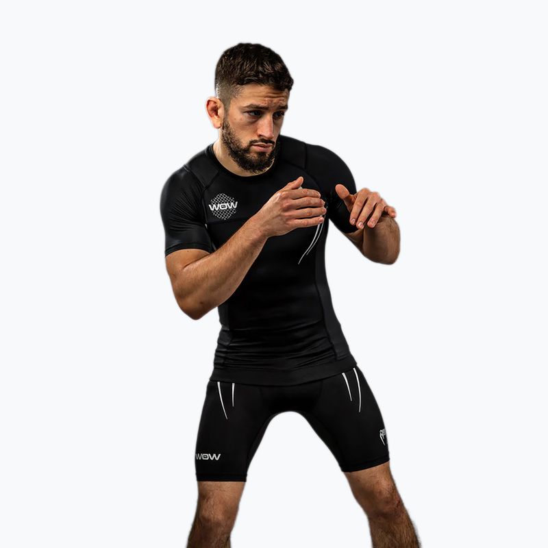 Koszulka treningowa męska Venum X WOW FC Rashguards black/silver grey 2