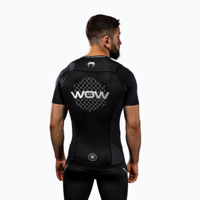 Koszulka treningowa męska Venum X WOW FC Rashguards black/silver grey 5