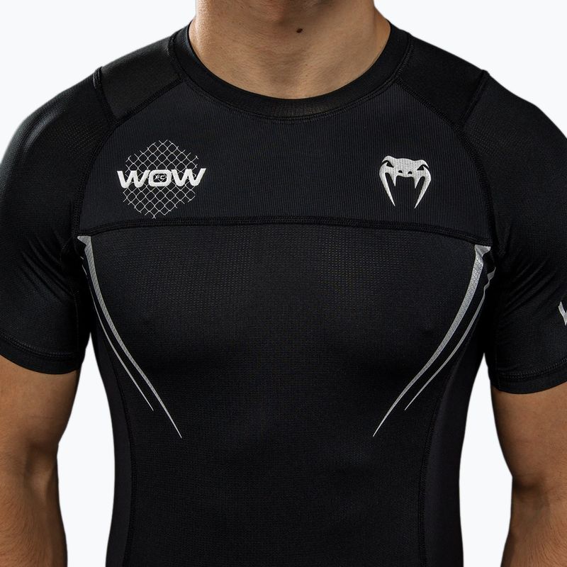 Koszulka treningowa męska Venum X WOW FC Rashguards black/silver grey 7