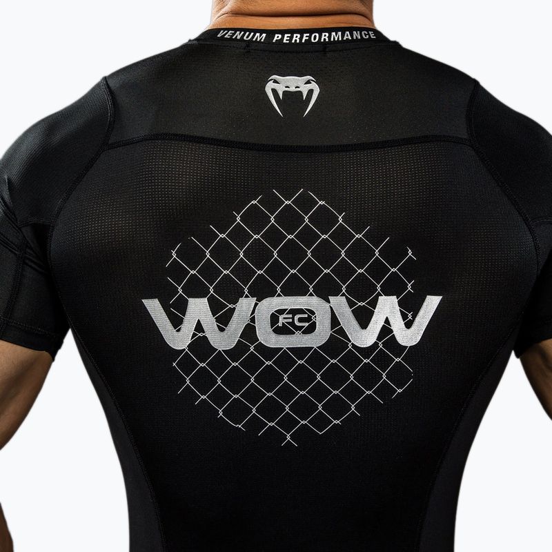 Koszulka treningowa męska Venum X WOW FC Rashguards black/silver grey 8