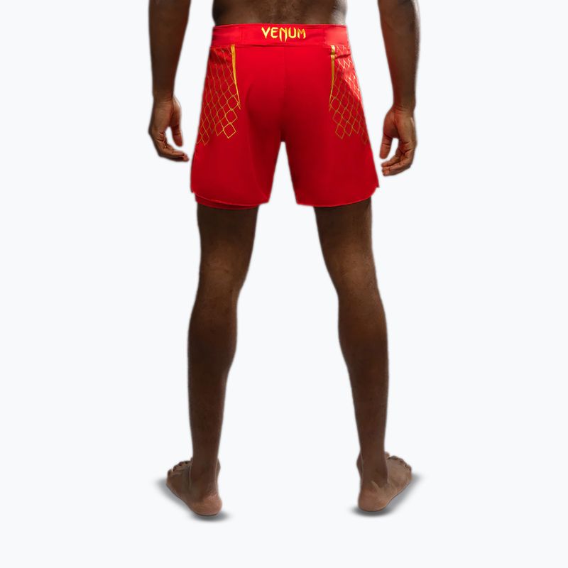 Spodenki treningowe męskie Venum X WOW FC fury red/gold 3