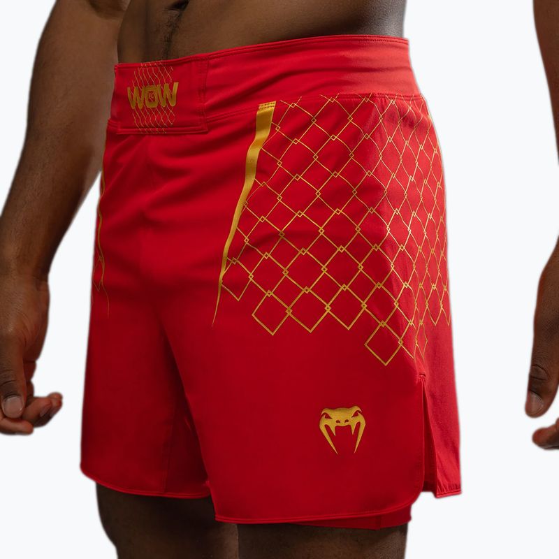 Spodenki treningowe męskie Venum X WOW FC fury red/gold 6