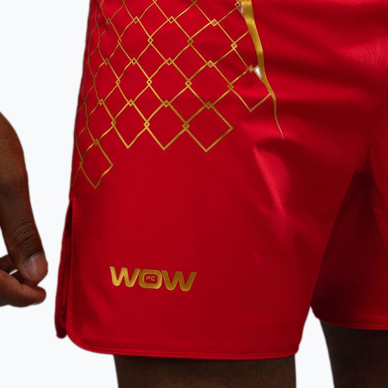 Spodenki treningowe męskie Venum X WOW FC fury red/gold 7
