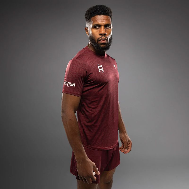 Koszulka treningowa męska Venum X Ares 2.0 Dry Tech burgundy 4