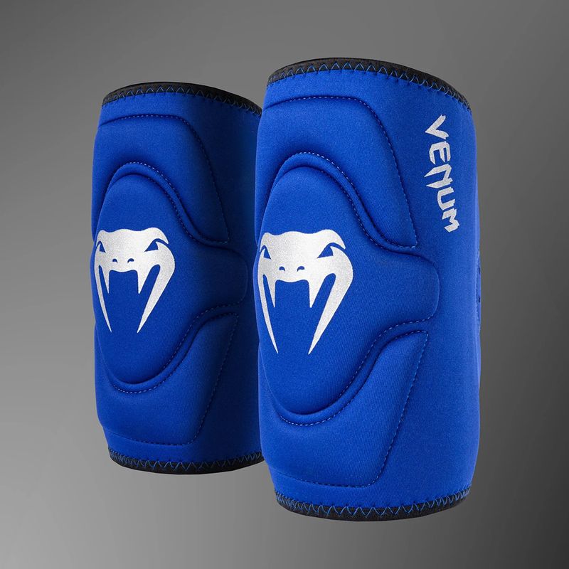 Ochraniacze kolan Venum Kontact Knee Pad royal blue/silver 2