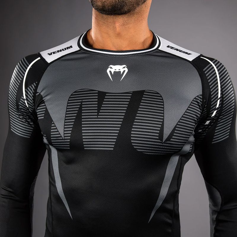 Rashguard longsleeve męski Venum Adrenaline Rashguard black/silver grey 4