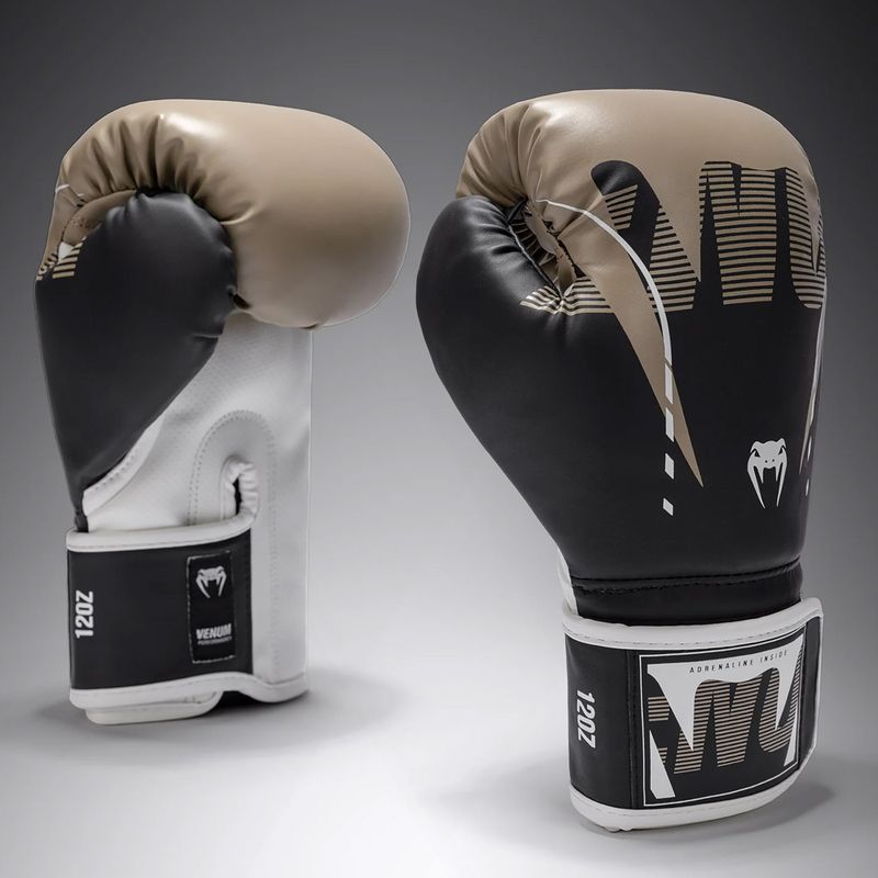 Rękawice bokserskie Venum Adrenaline Boxing black/sand 2